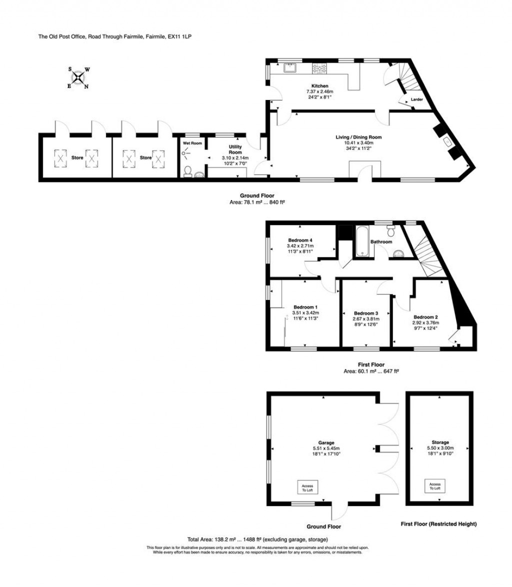 Floorplans For Fairmile, Ottery St. Mary