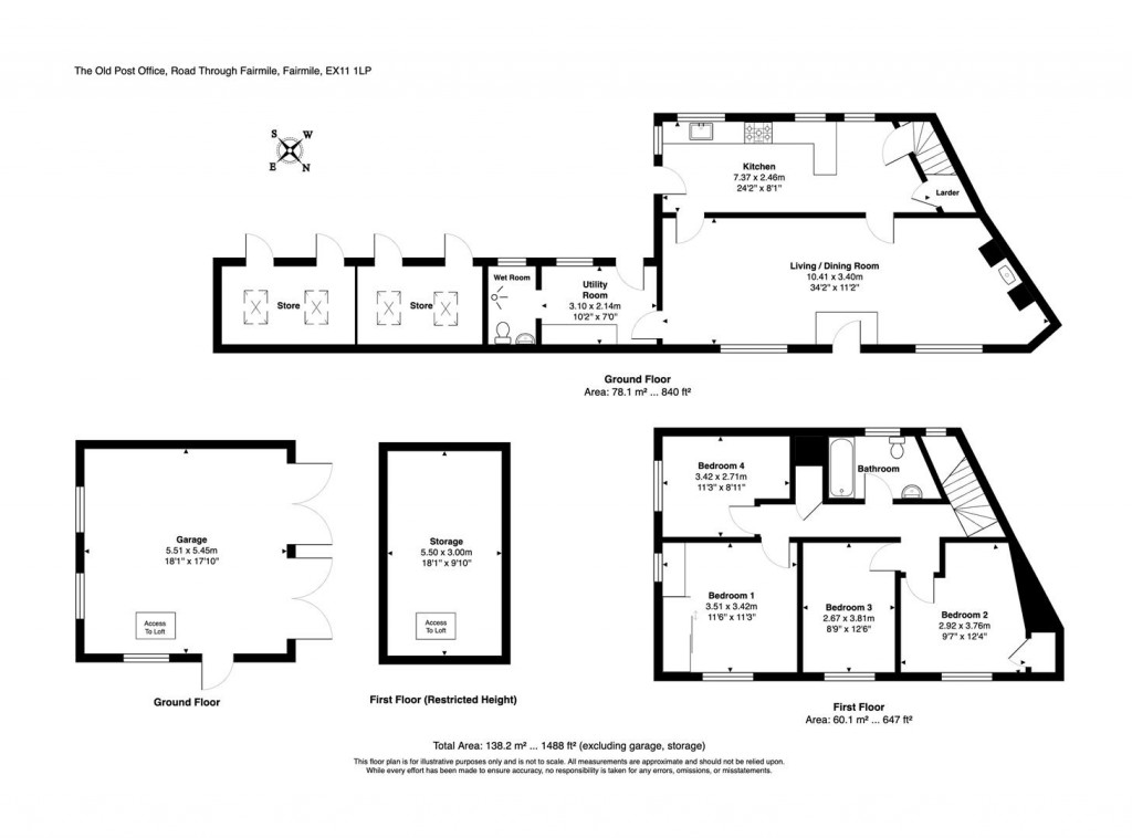 Floorplans For Fairmile, Ottery St. Mary