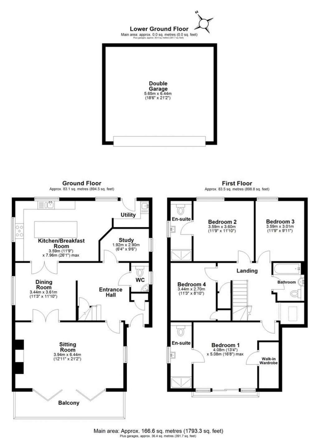 Floorplans For Fluder Hill, Kingskerswell, Newton Abbot