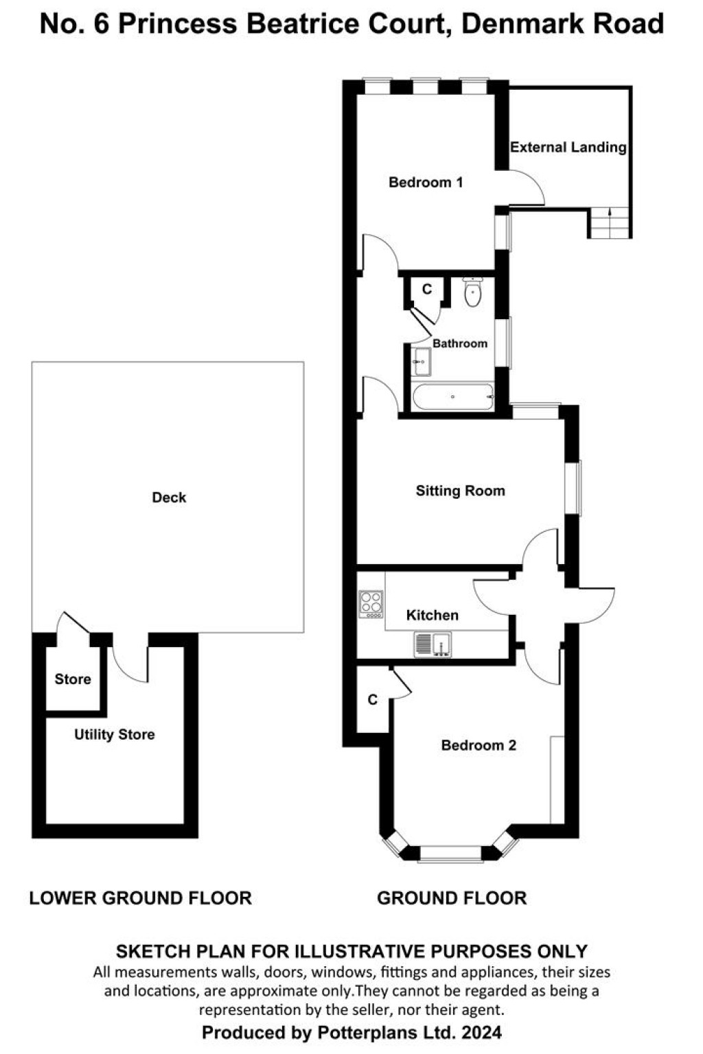 Floorplans For Denmark Road, Cowes