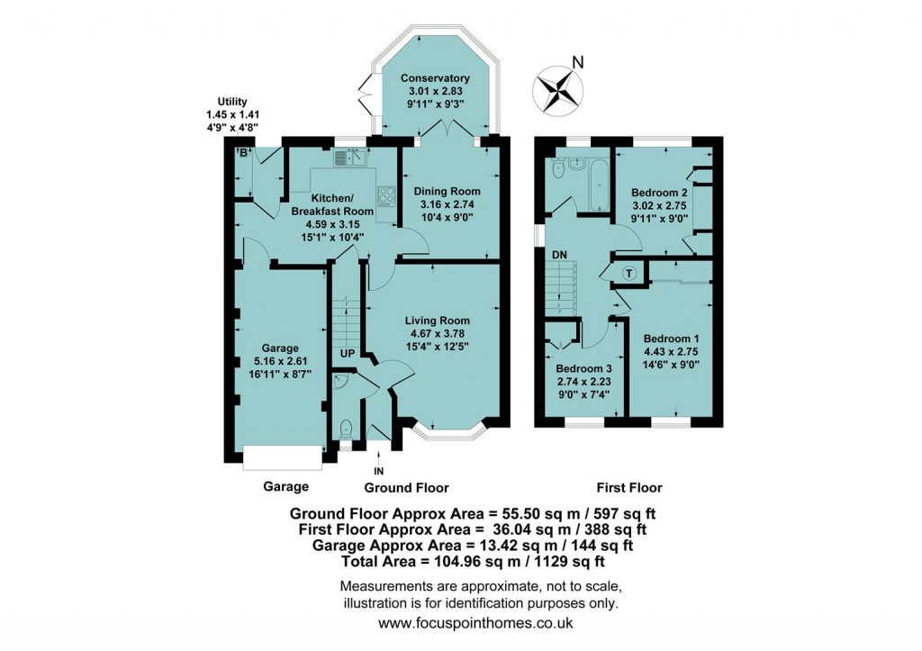 Floorplans For Delapre Drive, Banbury