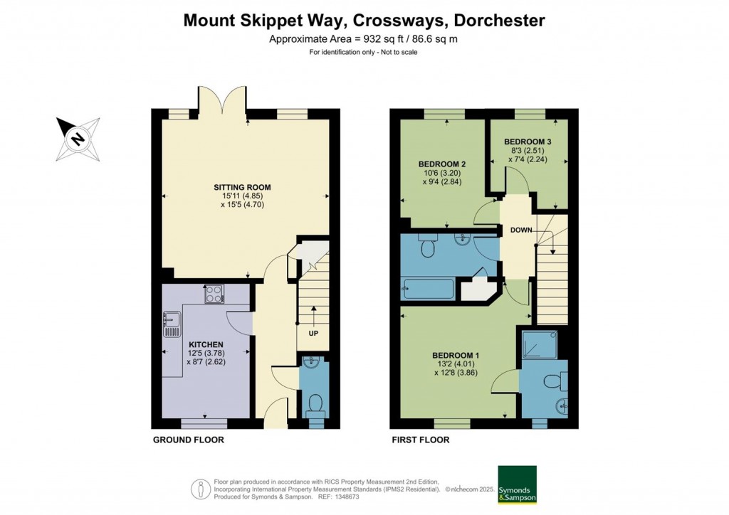 Floorplans For Squadron Place, Crossways, Dorchester