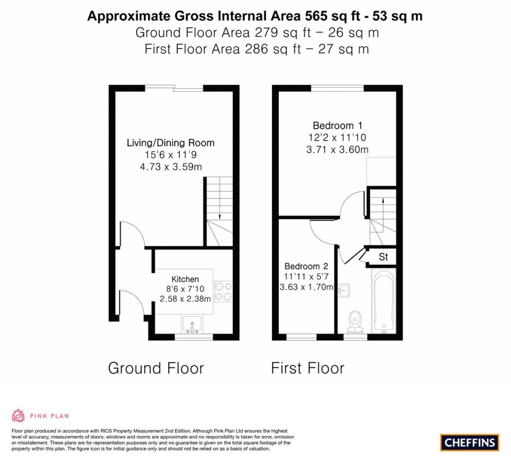Floorplans For Morton Close, Ely