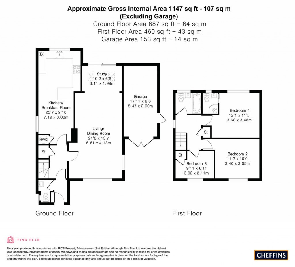 Floorplans For Dash End, Kedington, Haverhill