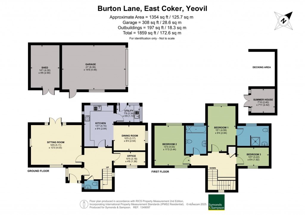 Floorplans For Burton Lane, East Coker, Yeovil