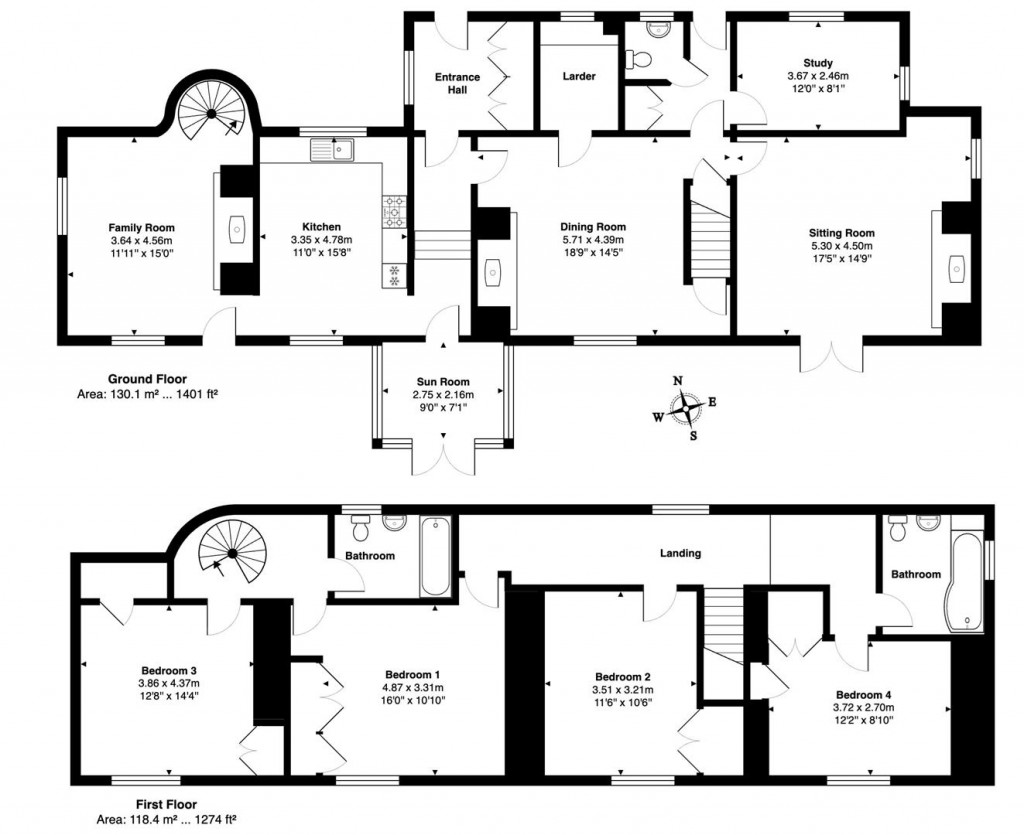 Floorplans For Harcombe, Sidmouth