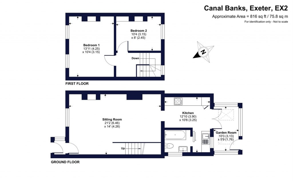 Floorplans For Canal Banks, Exeter