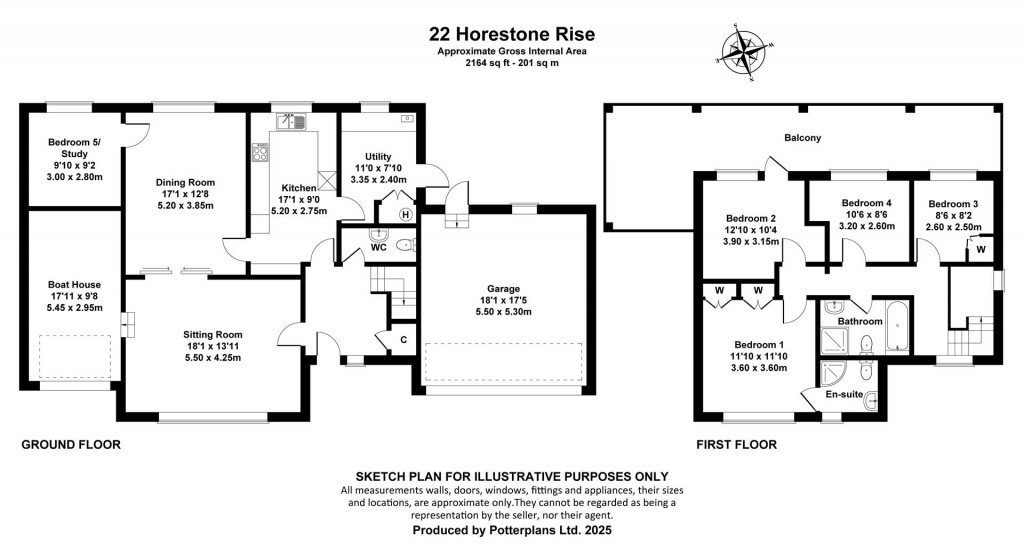 Floorplans For Seaview, Isle of Wight