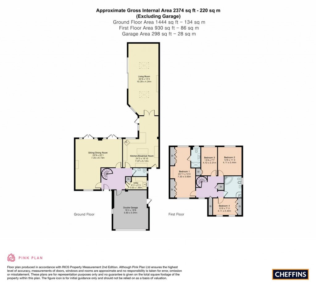 Floorplans For High Street, Orwell, Royston