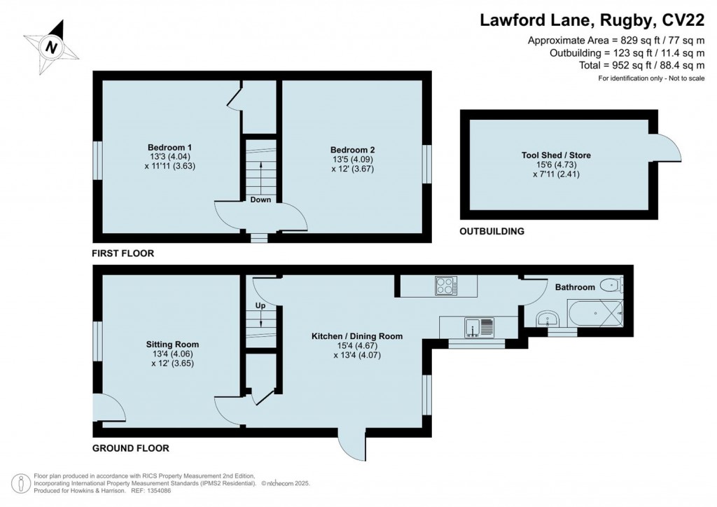 Floorplans For Lawford Lane, Rugby, CV22