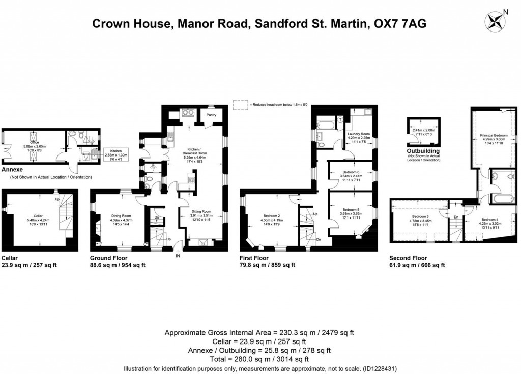 Floorplans For Sandford St Martin, Oxfordshire
