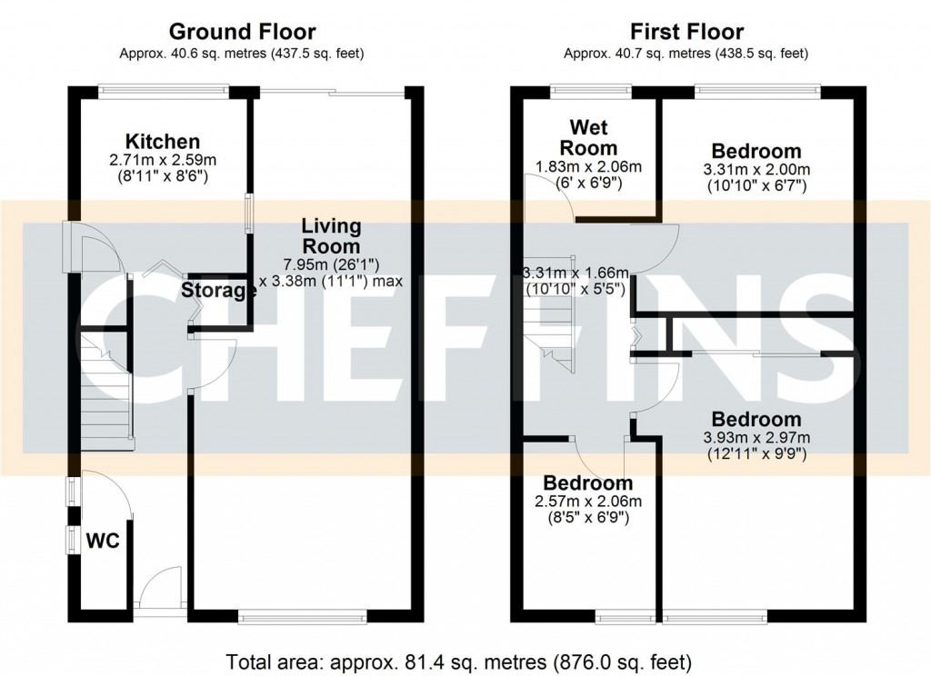 Floorplans For Deans Close, Haverhill
