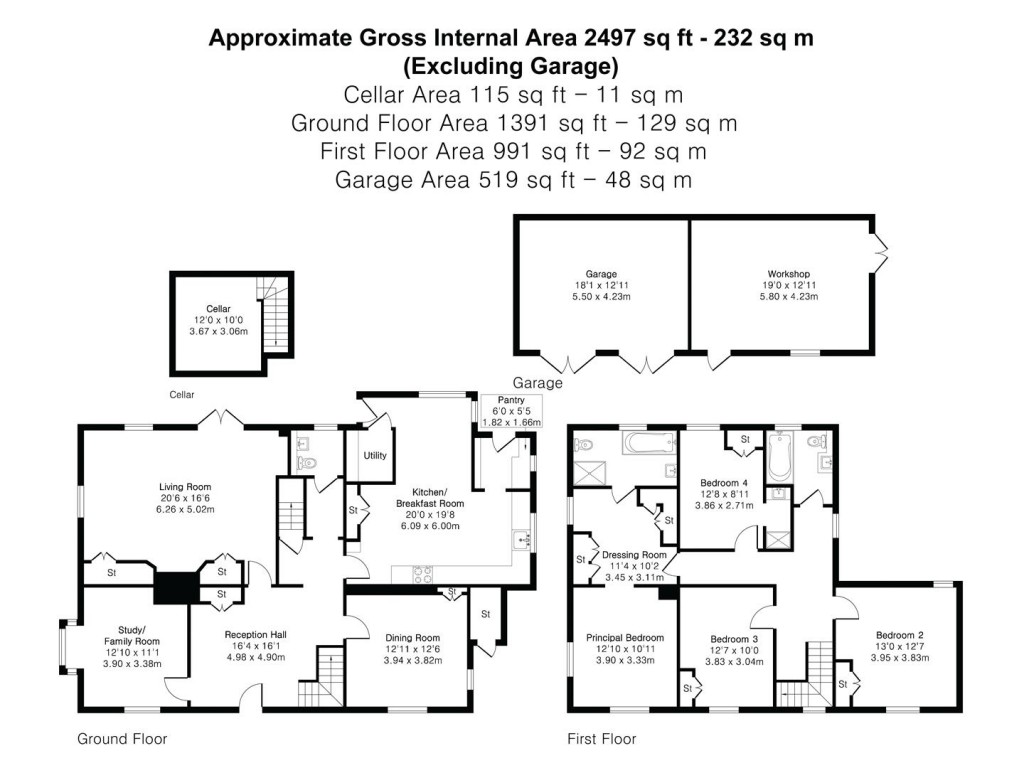 Floorplans For Langley Upper Green, Saffron Walden