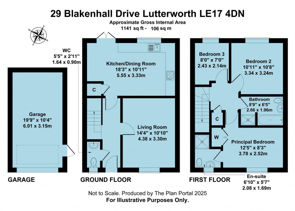 Floorplans For Blakenhall Drive, Lutterworth, LE17