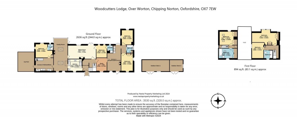Floorplans For Over Worton, Oxfordshire