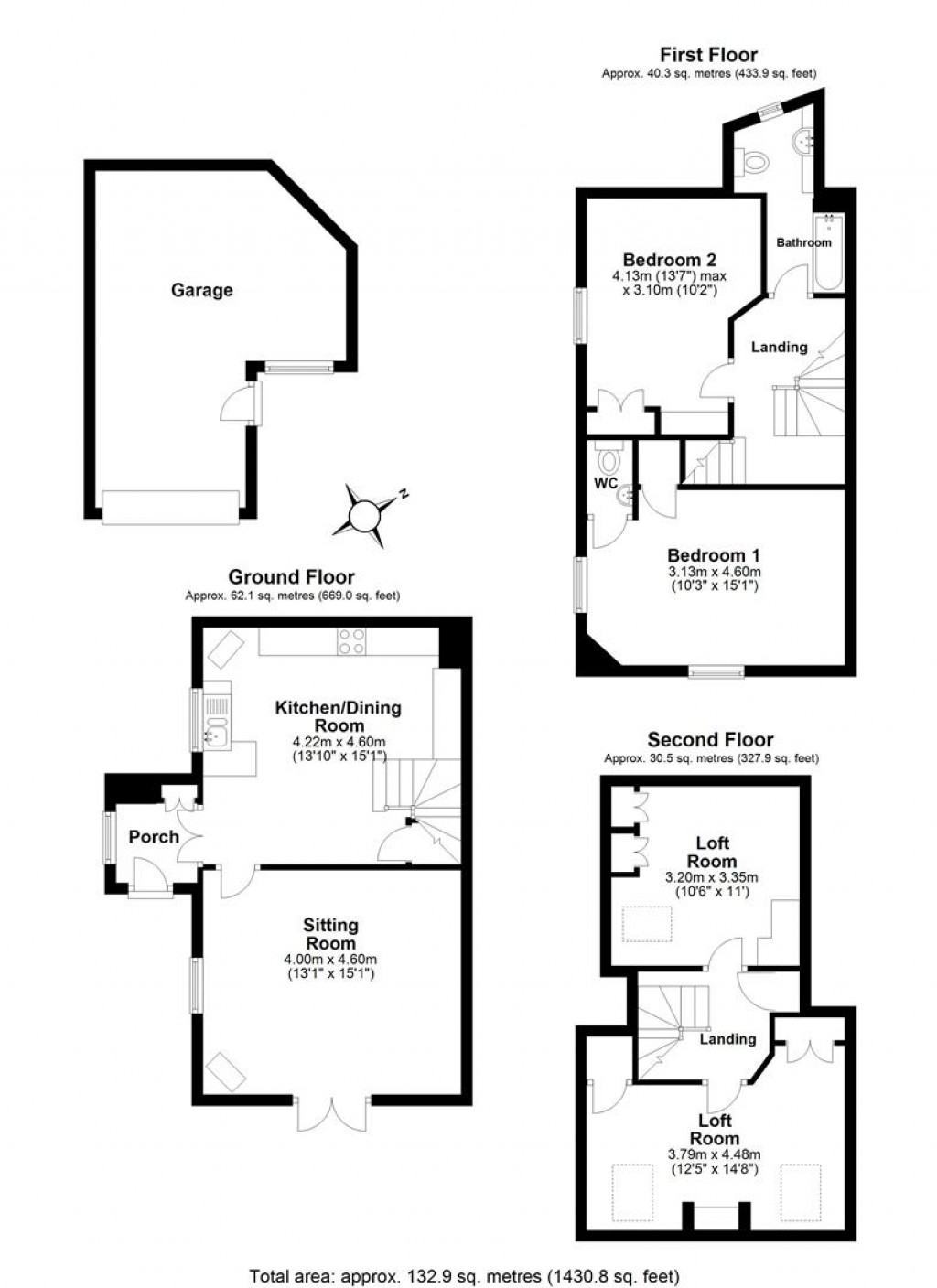 Floorplans For Beesands, Kingsbridge