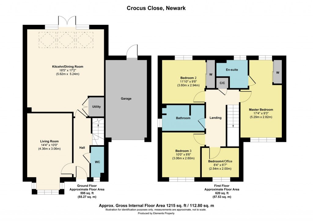 Floorplans For Crocus Close, Newark