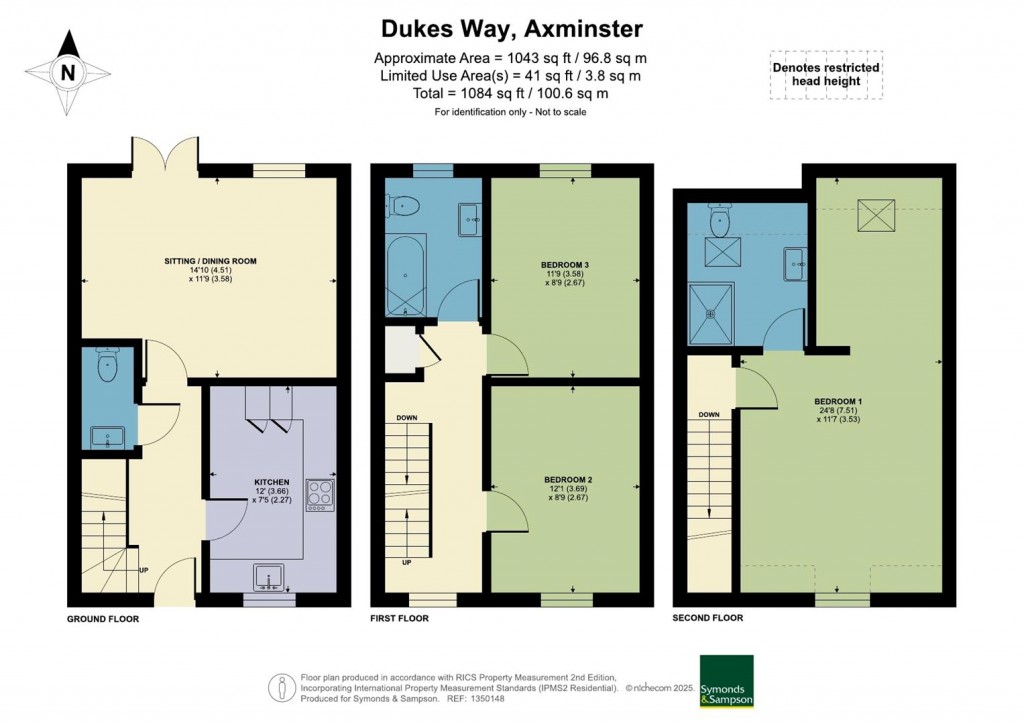 Floorplans For Dukes Way, Axminster