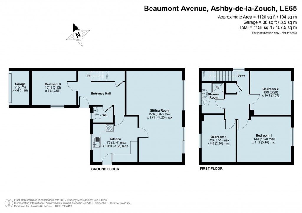 Floorplans For Beaumont Avenue, Ashby-De-La-Zouch, LE65