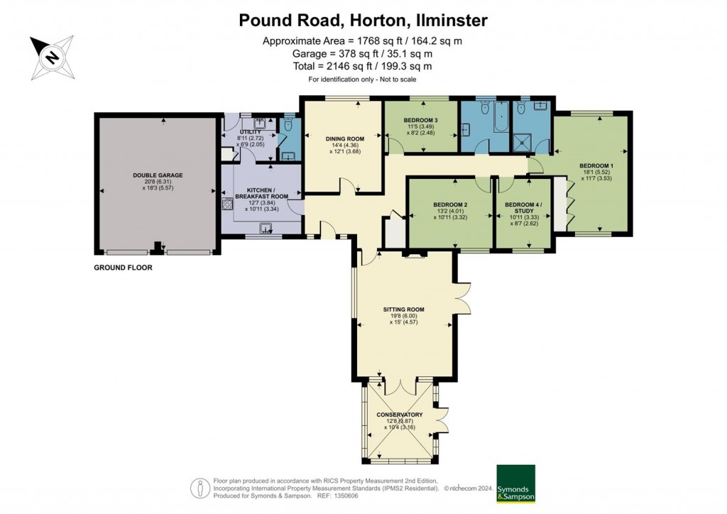 Floorplans For Pound Road, Horton, Ilminster