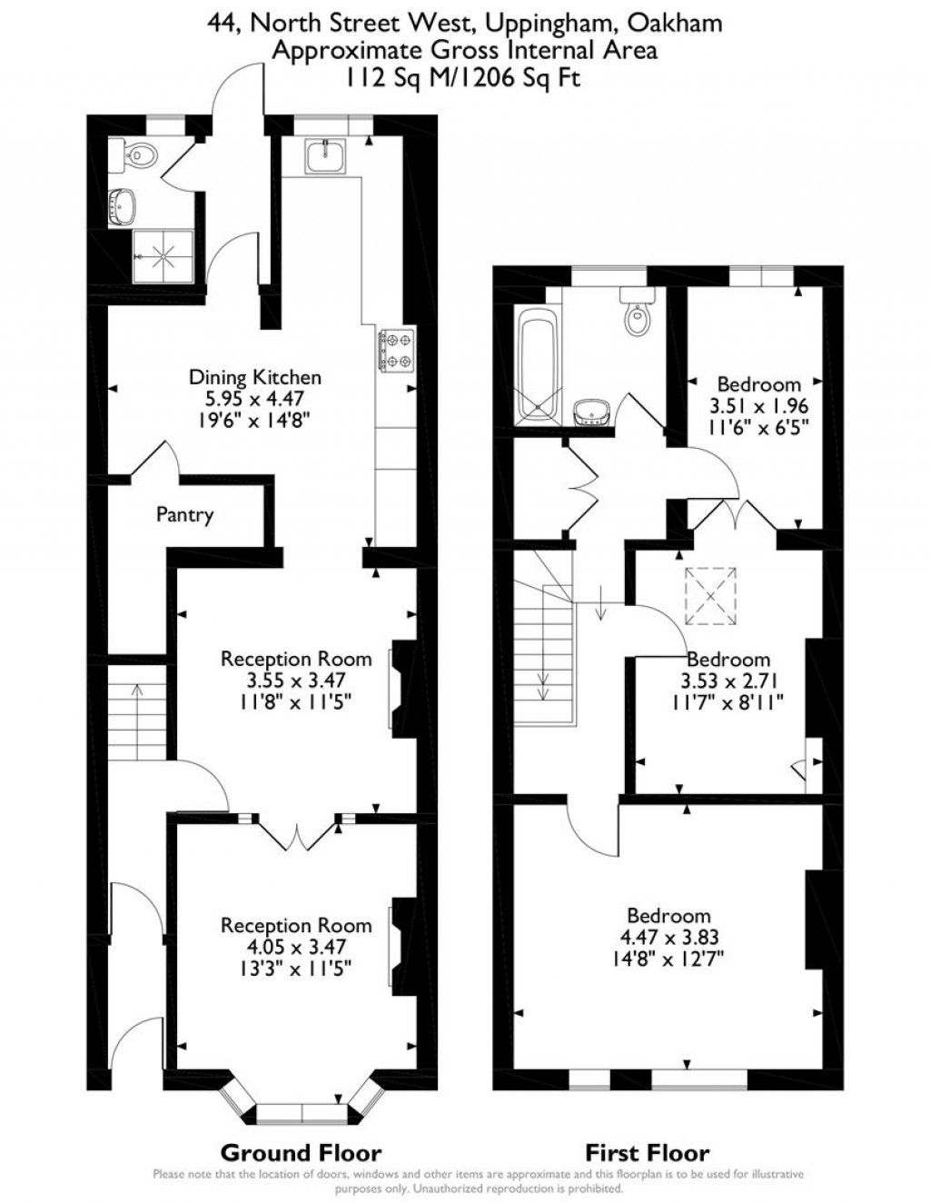 Floorplans For North Street West, Uppingham, Rutland