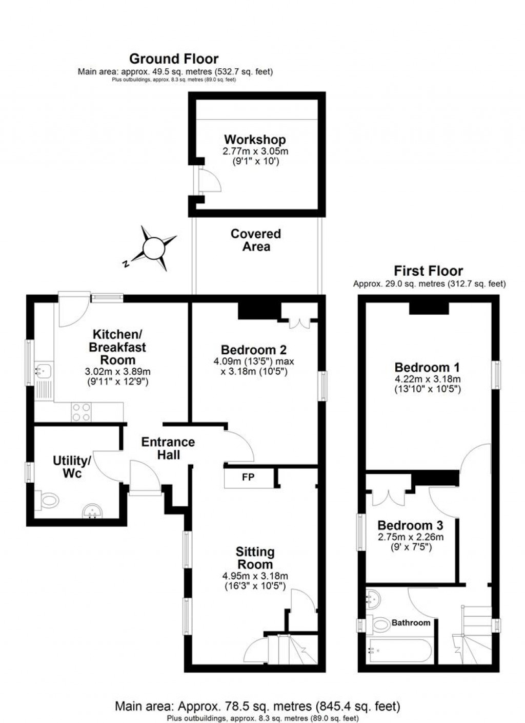 Floorplans For Rack Park Road, Kingsbridge