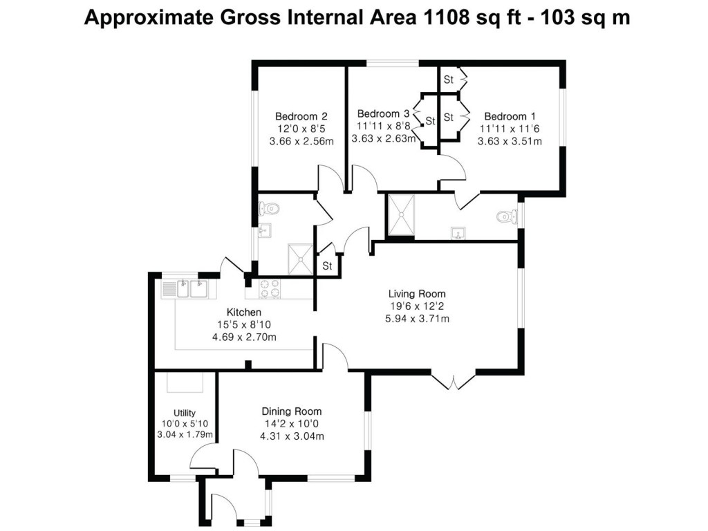 Floorplans For Green Lane, Linton, Cambridge