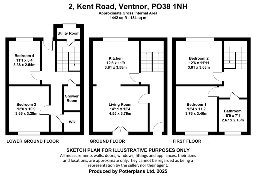 Floorplans For Kent Road, Ventnor