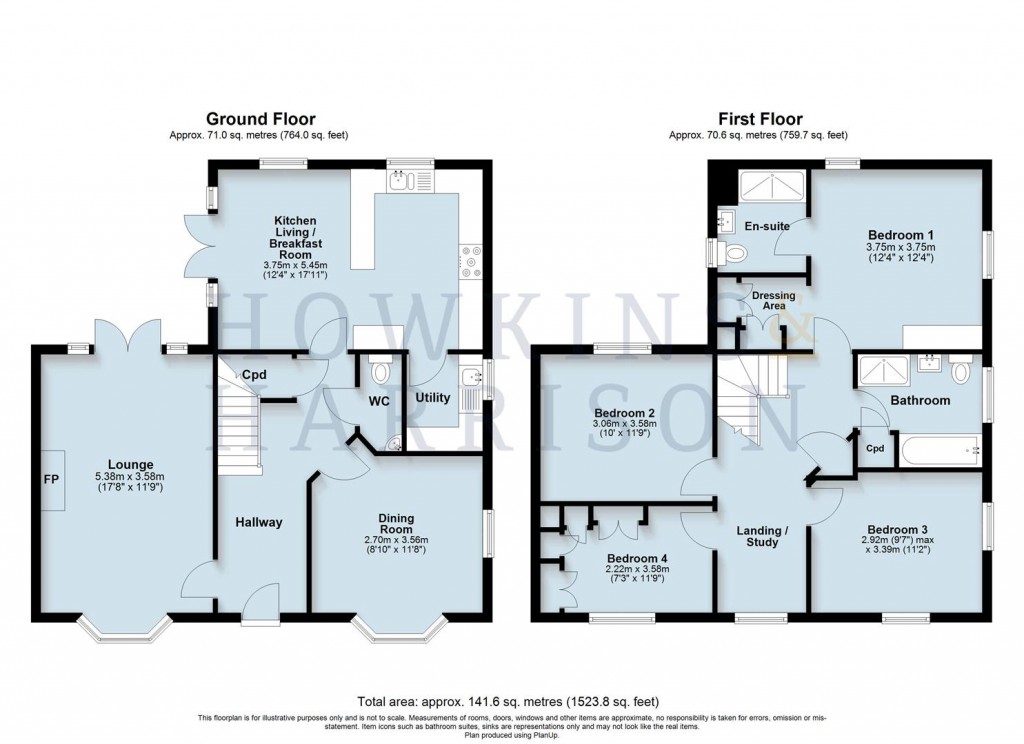 Floorplans For Hilary Bevins Close, Higham-On-The-Hill, CV13