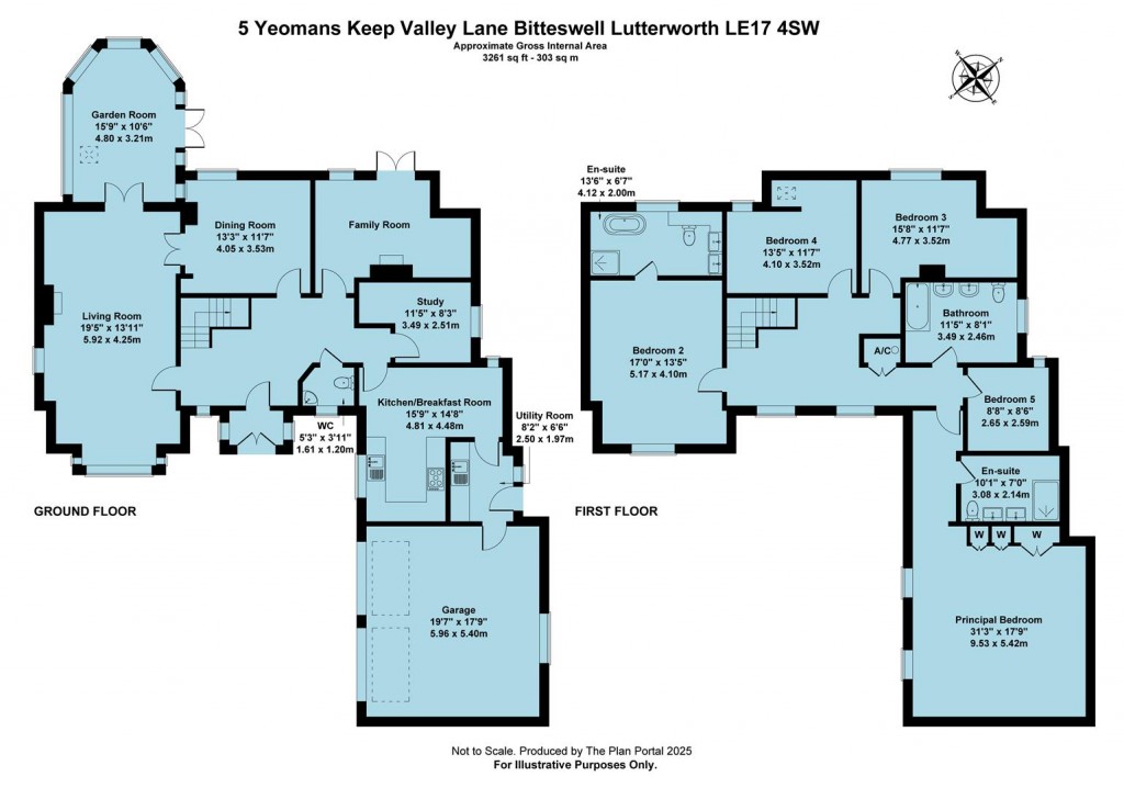 Floorplans For Valley Lane, Bitteswell, Lutterworth, LE17