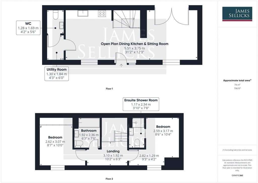 Floorplans For Rose Yard, Kibworth Harcourt, Leicestershire
