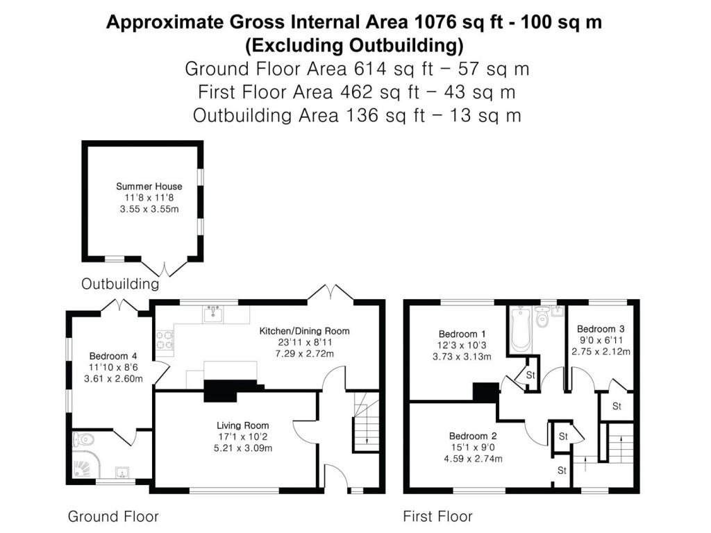 Floorplans For Howard Road, Saffron Walden