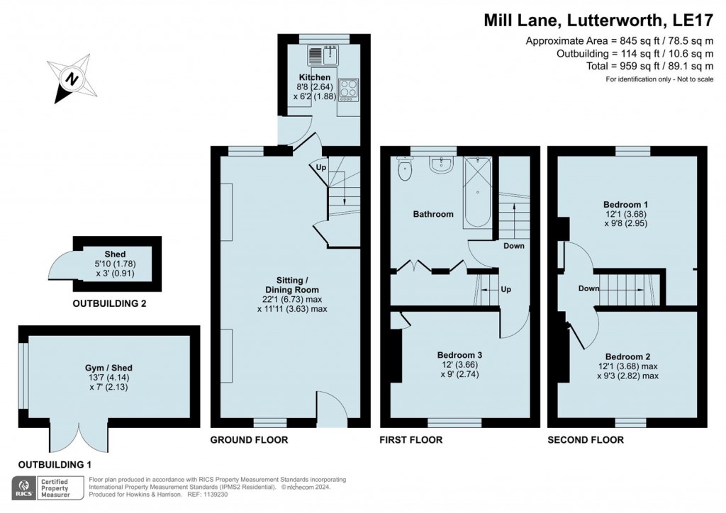 Floorplans For Granary Cottages, Mill Road, Ullesthorpe, LE17