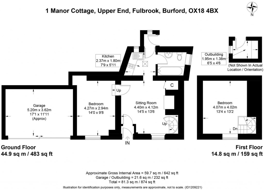 Floorplans For Fulbrook, Burford, Oxfordshire