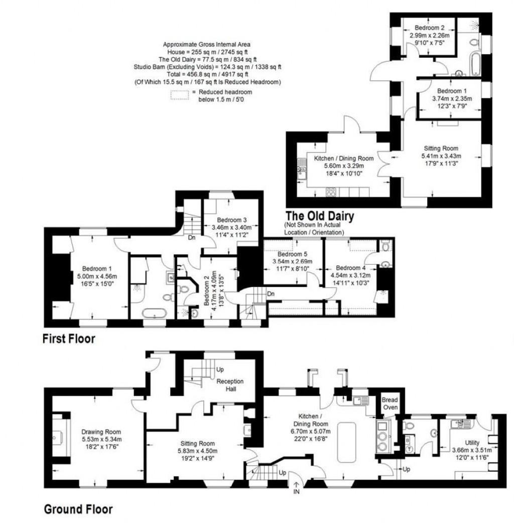 Floorplans For West Street, Winterborne Stickland, Blandford Forum
