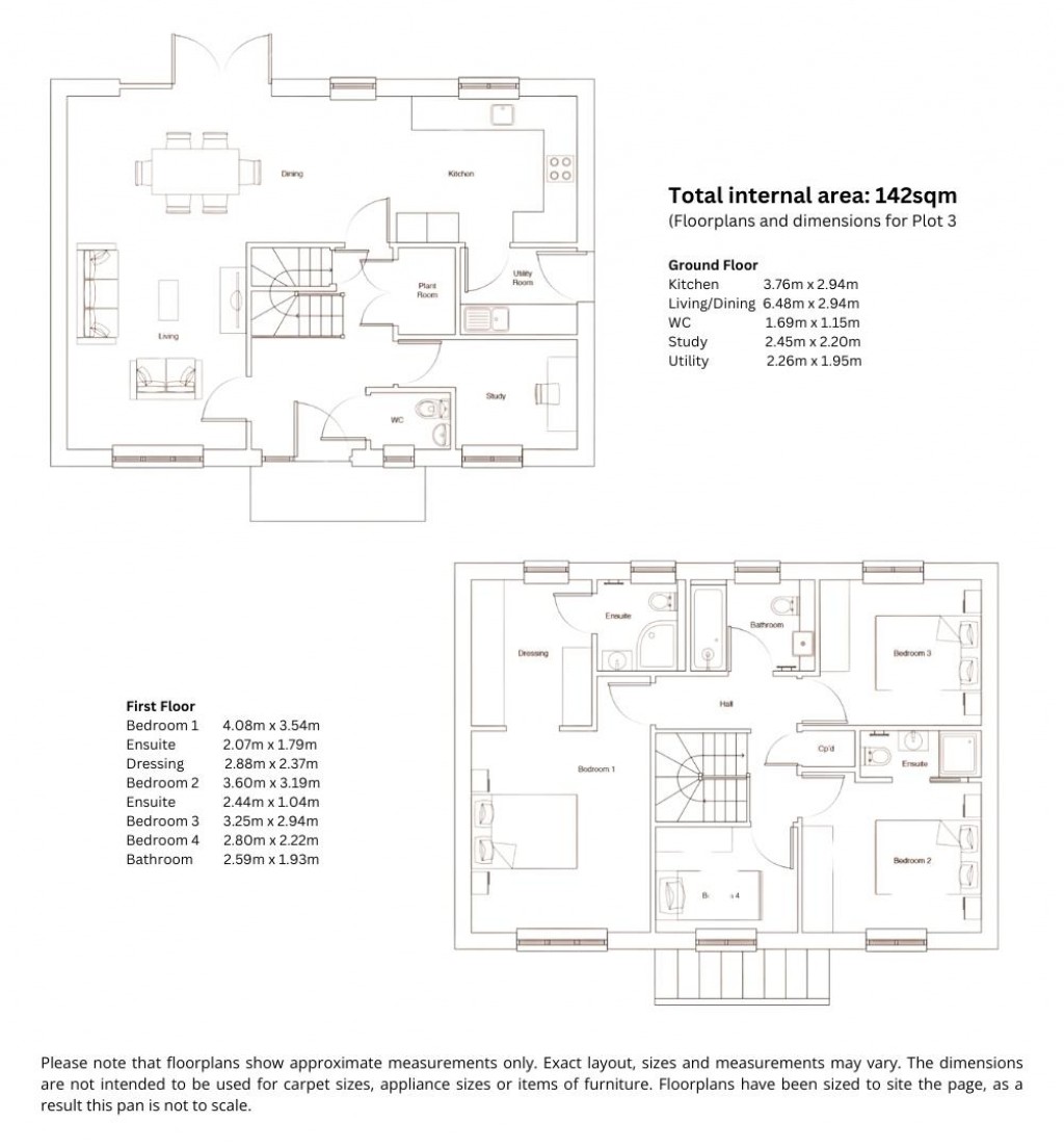 Floorplans For Ipplepen, Devon