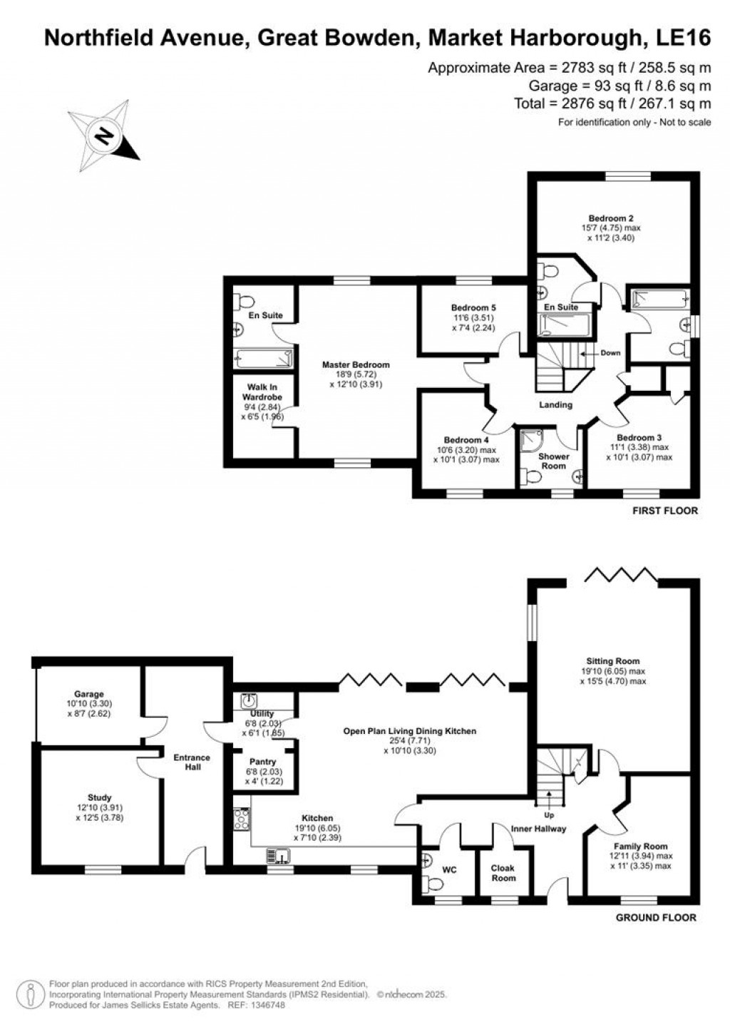 Floorplans For Northfield Avenue, Great Bowden, Market Harborough