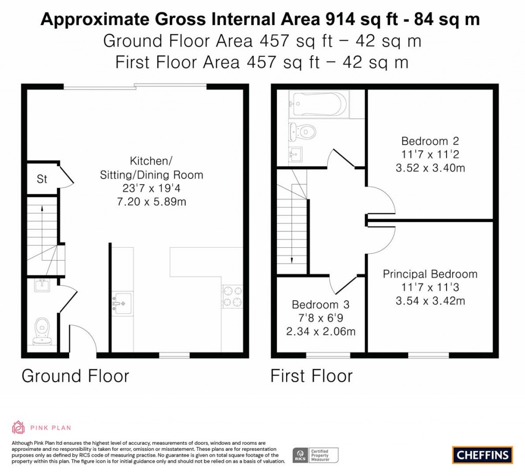 Floorplans For Trap Road, Guilden Morden