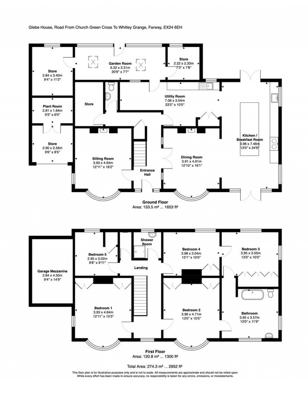 Floorplans For Farway, Colyton
