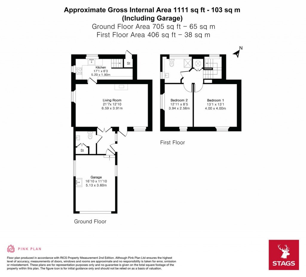 Floorplans For Park Lane, Blackawton, Totnes