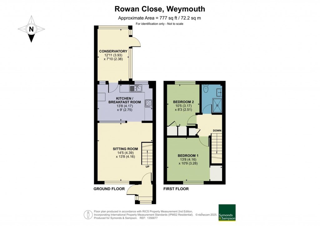 Floorplans For Rowan Close, Weymouth