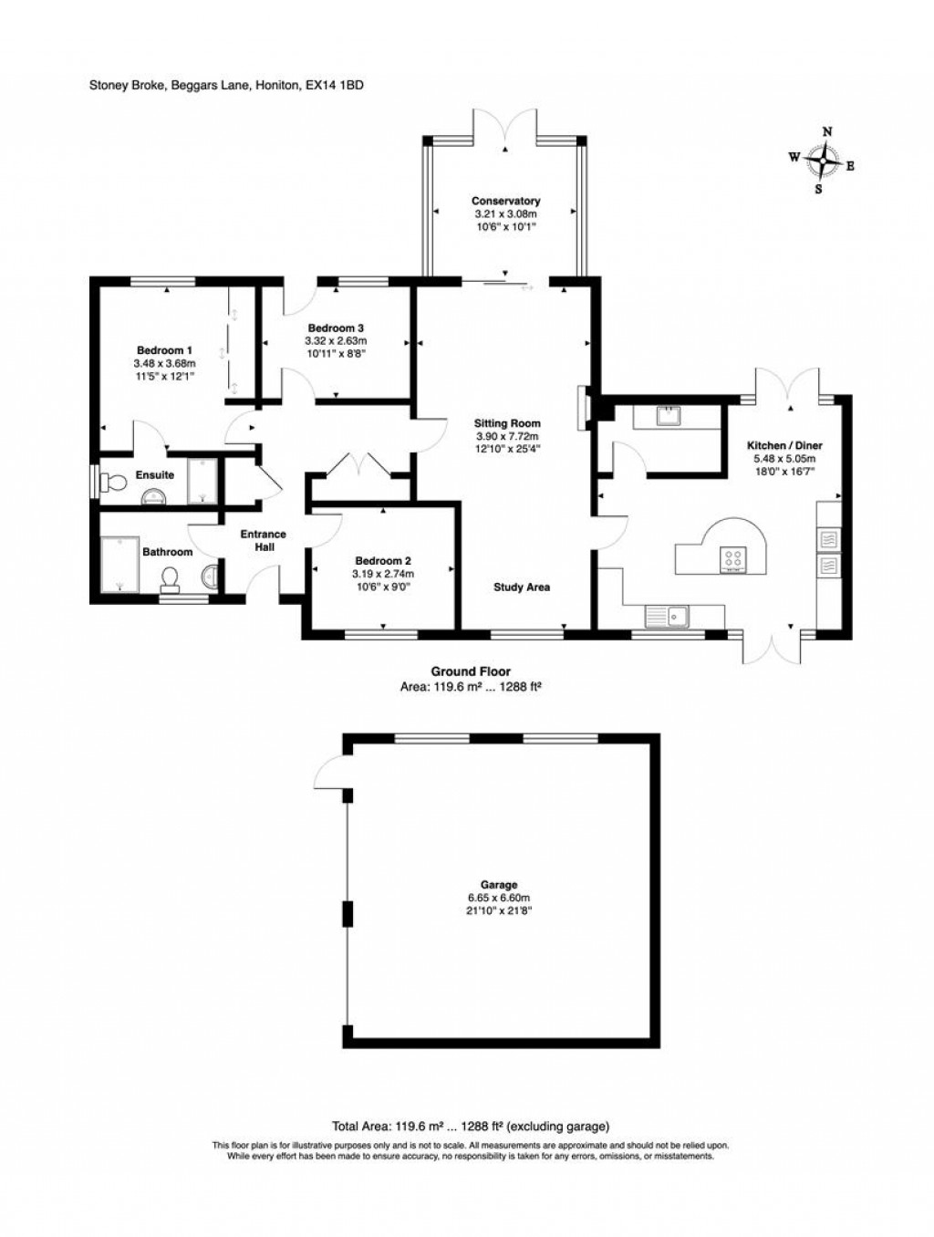 Floorplans For Beggars Lane, Honiton