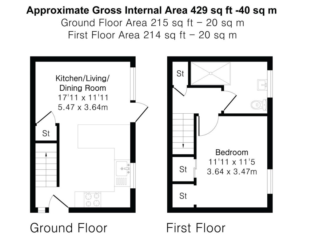 Floorplans For Goddard Way, Saffron Walden