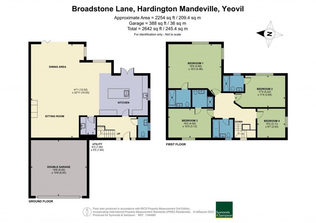 Floorplans For Broadstone Lane, Hardington Mandeville, Yeovil
