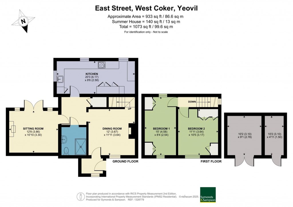 Floorplans For East Street, West Coker, Yeovil
