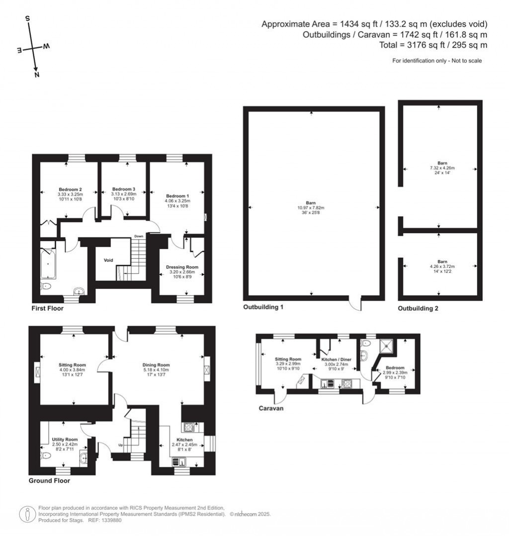 Floorplans For North Muchlarnick, Pelynt, Looe