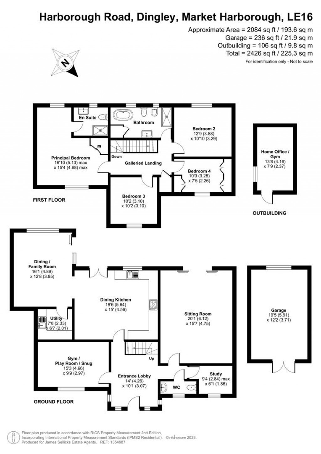 Floorplans For Harborough Road, Dingley, Market Harborough