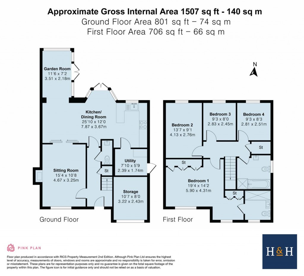 Floorplans For St. Marys Way, Weedon, NN7