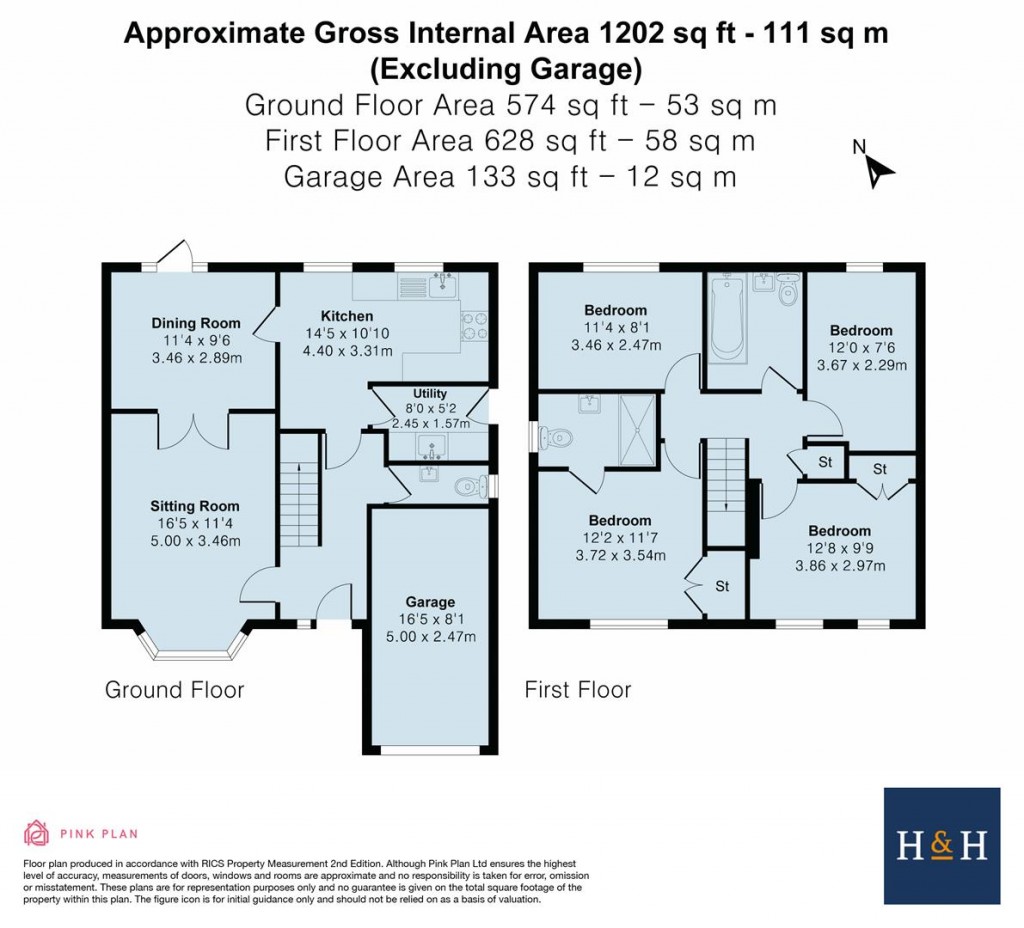 Floorplans For Iron Duke Close, Daventry, NN11