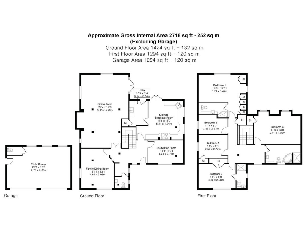Floorplans For School Street, Great Chesterford, Saffron Walden